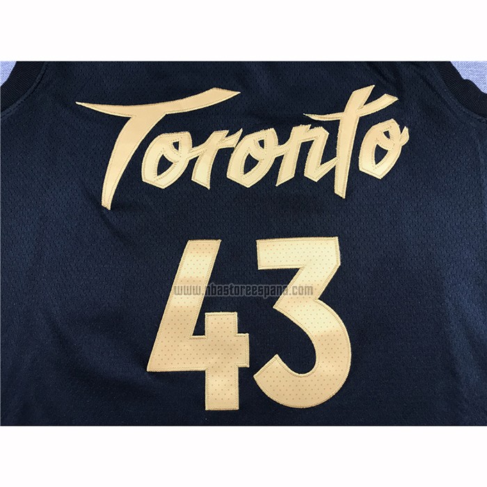Camiseta Toronto Raptors Pascal Siakam NO 43 Ciudad 2019-20 Negro